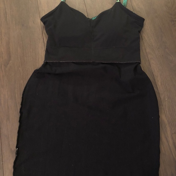 Strappy Body Con Fabletics Dress Tropical Print and Black - Picture 4 of 13